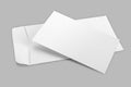 Blank White Envelope Mockup with an Invitation Card Royalty Free Stock Photo