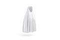 Blank white female chador mockup, side view Royalty Free Stock Photo