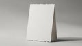 Blank White Folded Card Mockup with Torn Edges Royalty Free Stock Photo