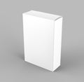 Blank white Food cardboard box. 3d render illustration. Royalty Free Stock Photo