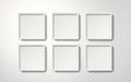 Blank white frames Royalty Free Stock Photo