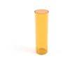 Blank white glass sport bottle mockup, isolated, side view, 3d rendering. Empty transparent container for water mock up. Clear