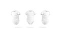 Blank white half sleeve baby bodysuit mockup, front side view Royalty Free Stock Photo