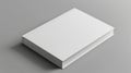 The blank white hardcover book.AI generated image Royalty Free Stock Photo