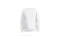 Blank white knitted sweater mockup, back view