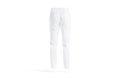 Blank white man pants mockup, back view