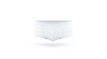 Blank white mens under pants mock up front side, isolated.