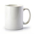 Blank White Mug Isolated on White Background Royalty Free Stock Photo