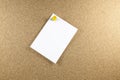 Blank white note papers is pinned to a cork board Royalty Free Stock Photo