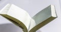 Blank white open book on a uniform backgroundblank white open book Royalty Free Stock Photo