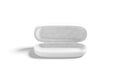 Blank white opened glasses case mock up, front view Royalty Free Stock Photo