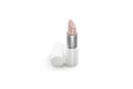 Blank white opened lipstick tube with lid mockup, isolated