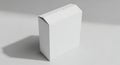 Blank White Packaging Box Mockup on Gray Background Royalty Free Stock Photo