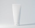 Blank white packaging tube for beauty spa medical skincare and cosmetic lotion bottle cream packaging product design mockup Royalty Free Stock Photo