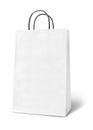 Blank white paper bag Royalty Free Stock Photo
