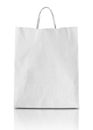 Blank white paper bag isolated Royalty Free Stock Photo