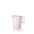 Blank white paper cup for coffee or hot drink. Studio shot isolated on white Royalty Free Stock Photo