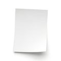 Blank white paper Royalty Free Stock Photo