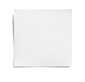 Blank White Paper Sheet Isolated on White Background Royalty Free Stock Photo