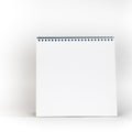 Blank white paper spiral calendar Royalty Free Stock Photo