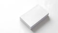 Blank White Paper Stack Mockup for Design Projects Royalty Free Stock Photo