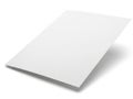 Blank white paper on white surface Royalty Free Stock Photo
