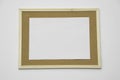 Blank white piece of letter sized paper on a cork notice board Royalty Free Stock Photo