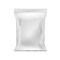 Blank White Plastic Bag Snack Packaging Isolated Royalty Free Stock Photo