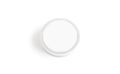 Blank white plastic pail with round lid mockup, top view Royalty Free Stock Photo