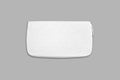 Blank white pouch mockup, isolated, front view, 3d rendering.