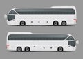 Private charter tour or coach bus realistic