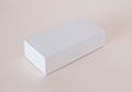 Blank White Product Package Box Mock-up. Container, Packaging Template on light background Royalty Free Stock Photo