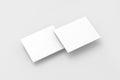 Blank white rectangles pc display web-site design mockup, Royalty Free Stock Photo