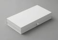 Blank white rectangular box on a gray background Royalty Free Stock Photo