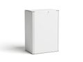 A blank white rectangular box with a subtle shadow on a plain white background Royalty Free Stock Photo