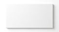 A blank white rectangular canvas is displayed against a white background. The canvas has a subtle Royalty Free Stock Photo