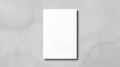 Blank white rectangular card on grayscale background for mockup design Royalty Free Stock Photo