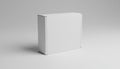 Blank White Rectangular Cardboard Box Mockup for Product Packaging and Shipping Royalty Free Stock Photo