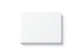 Blank white rectangular hardback book mock up, top view,