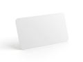 A blank white rectangular object standing upright against a white background Royalty Free Stock Photo