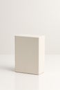 Blank White Rectangular Product Packaging Box Mockup Royalty Free Stock Photo