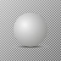 Blank of white round sphere or 3d ball Royalty Free Stock Photo