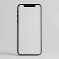 Blank White Screen Smartphone Mockups Isolated on White Background for Technology and Device Presentation Royalty Free Stock Photo