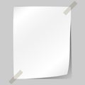 Blank white sheet of paper