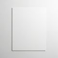 A blank white sheet of paper Royalty Free Stock Photo