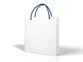 Blank white shopping bag