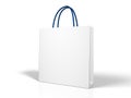 Blank white shopping bag