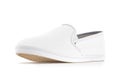 Blank white slip-on shoe design mockup, isolated, clipping path,