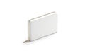 Blank white small money wallet mock up, side view Royalty Free Stock Photo