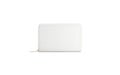 Blank white small money wallet mockup, front view Royalty Free Stock Photo